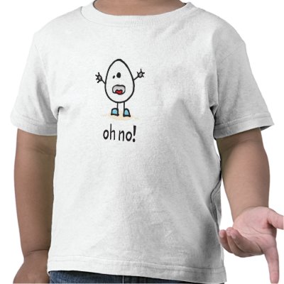 Scared Egg Shirt by SkinnyMinnyMedia