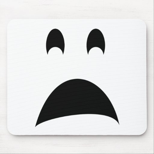 SCARED GHOST MOUSE PADS