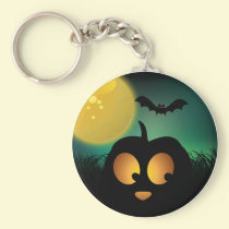 Scared Halloween Pumpkin keychains