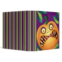 Scared Jack O Lantern Pumpkin Notebook binders