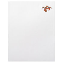 scared little crab letterhead template