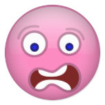 Scared Purple Stickers