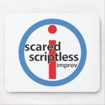 Scared Scriptless Round Logo Mouse Pad mousepads