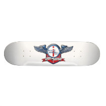 Scared Scriptless & the Aerial Angels Skate skateboards