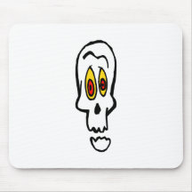 Scared Skeleton Mousepads