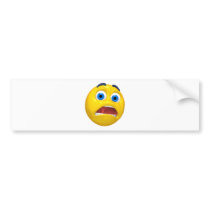 scared smiley bumper stickers by SmileyFaceStore scared smiley bumper stickers