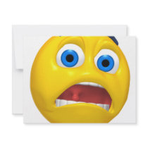 scared smiley invitations by SmileyFaceStore scared smiley invitations