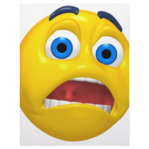 scared smiley letterhead design