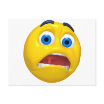 scared smiley postcards by SmileyFaceStore scared smiley postcards