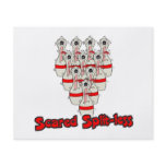 scared split-less frightenened cartoon bowling pin flyers