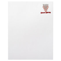 scared split-less frightenened cartoon bowling pin letterhead design