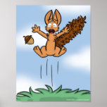 Scared Squirrel Poster posters