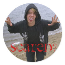 Scared? stickers