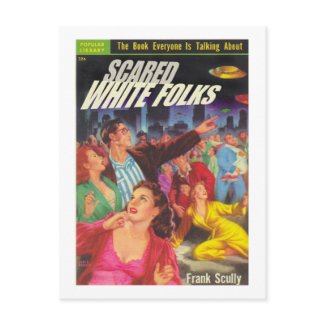 Scared White Folks postcard