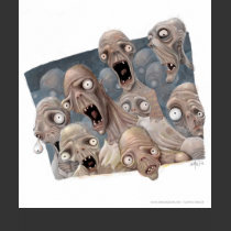 scared_zombies t-shirts by deluxepaint scared_zombies t-shirts