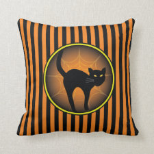 Scaredy Cat Halloween Pillows