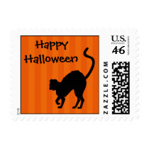 Scaredy Cat Halloween Postage