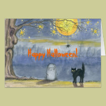 Scaredy Cat Happy Halloween cards