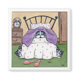 Scaredy Cats - Cat Magnet magnet