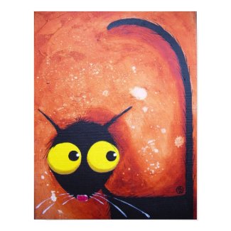 Scaredy Stressie Cat print