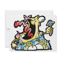 scaredypants custom invitation