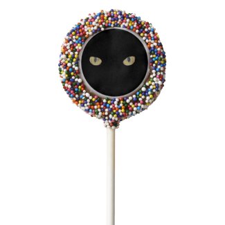 Scarey Cat Eyes Chocolate Dipped Oreo Pop