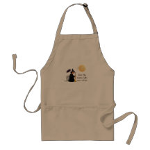 Scarey witch before coffee apron