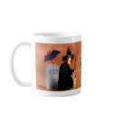 Scarey witch before coffee mug by ChiaPetRescue Scarey witch before coffee mug