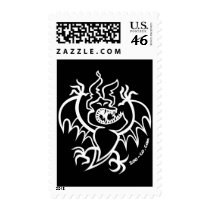 Scaring Bat Postage Stamp