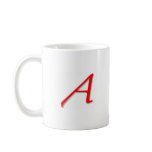 Scarlet A Design Coffee Mug