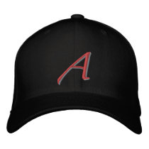 Scarlet A large embroidered hats by CharlotteAtheists Scarlet A large embroidered hats