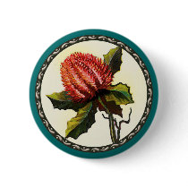 Scarlet Banksia Pin