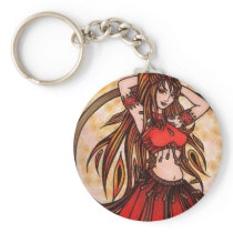 Scarlet belly dancer key chains