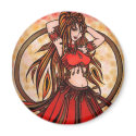 Scarlet Belly Dancer Magnet magnet