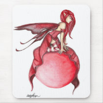Scarlet Bubble Fairy Mousepad
