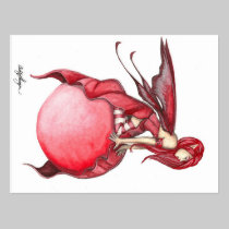 Scarlet Bubble Fairy Postcard postcards