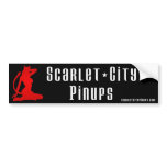 Scarlet City Pinups Bumber Sticker Bumper Sticker