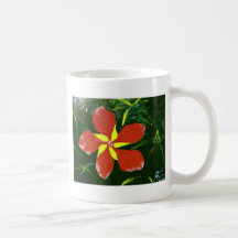 Scarlet Hibiscus Mugs