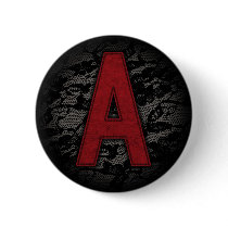 Scarlet Letter A Pinback Button