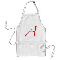 Scarlet letter A (for Atheist) Aprons