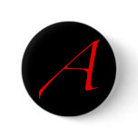 Scarlet Letter Pinback Button