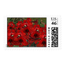 'Scarlet Lilies 1' postage by Pro_Artz 'Scarlet Lilies 1' postage