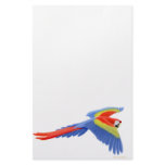 Scarlet Macaw in Flight Stationery