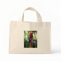 Scarlet macaw, red macaw photograp design canvas bags