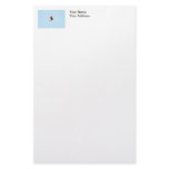 Scarlet Mackaw Couple Flying stationery