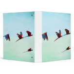 Scarlet Mackaws in Flight binders