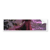 SCARLET ON CHERRY BLOSOM STROLL BUMPER STICKERS