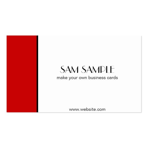 Scarlet Red Business Cards