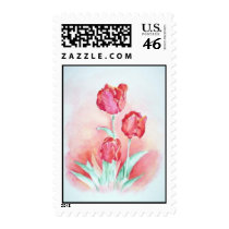 Scarlet Tulips Stamp