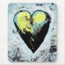 Scarred heart messy bold modern art healing mousepads